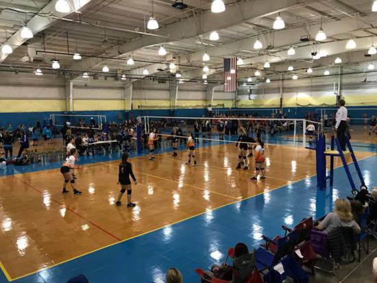 positively charged volleyball