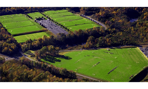 Bryan park field aerial view
