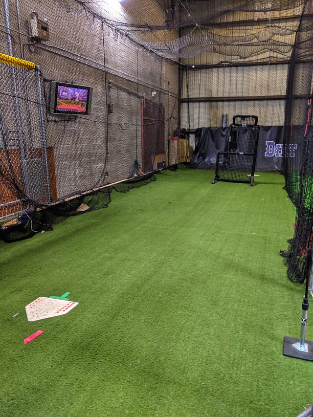Iron Mike Full Turf Cage w/HitTrax