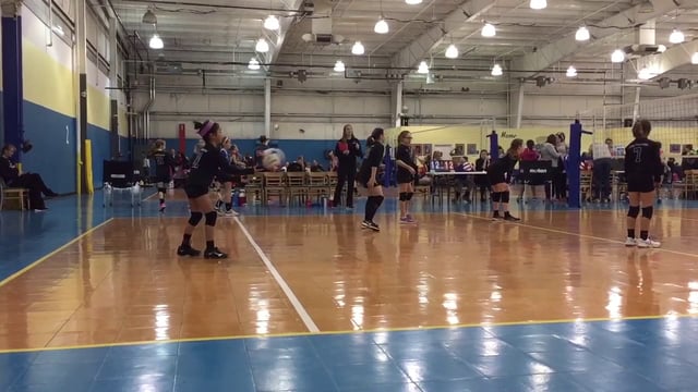 positively charged volleyball court