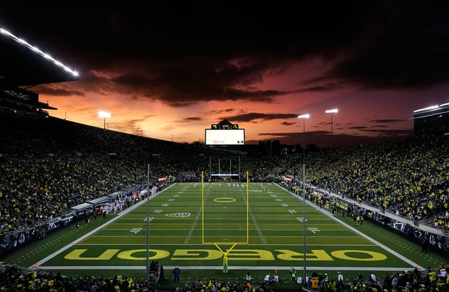 autzen stadium night