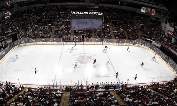 Mullins center hockey