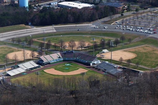 Prince william stadium aerial view