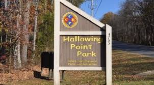 Hallowing Point Park sign