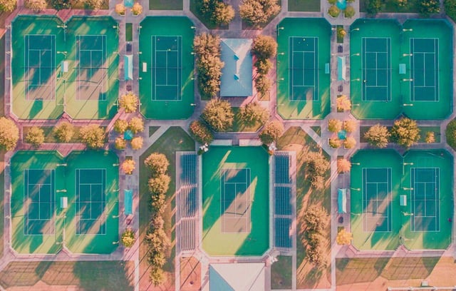tennis courts