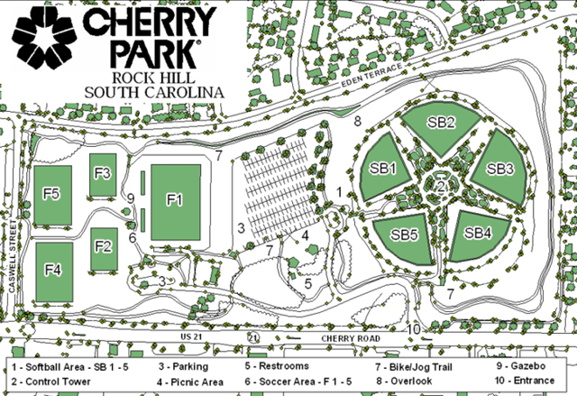 Cherry Park Site Map