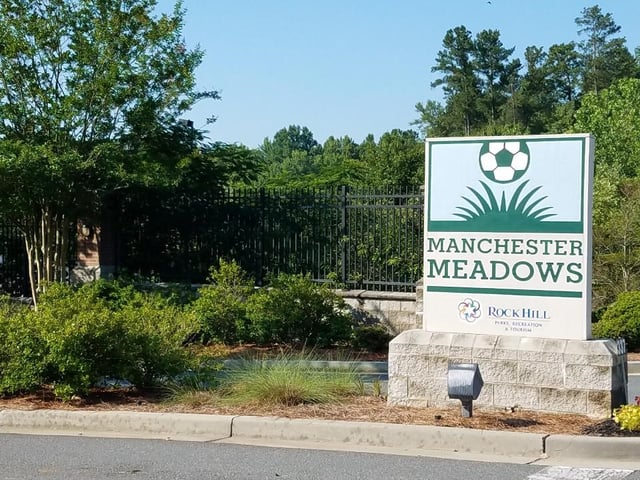 Manchester Meadows Sign