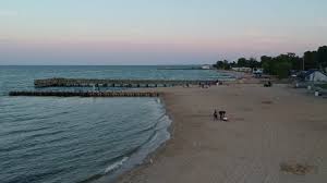 breezy point beach at night