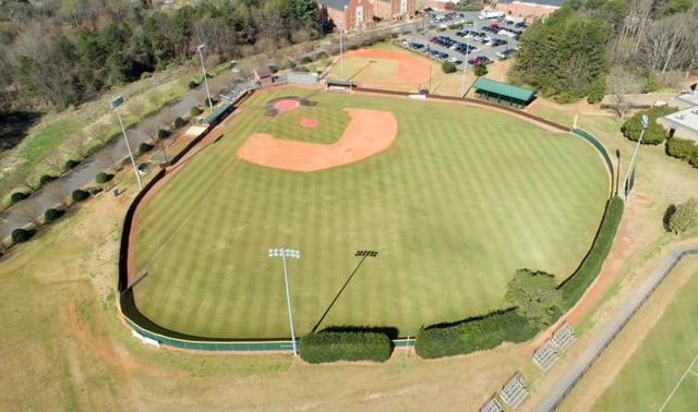 Belmont Abbey College baseball diamond
