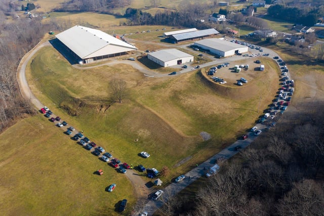Smoky Mountain Event Center - aerial view