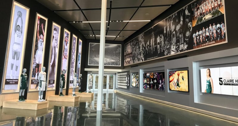 Tom Izzo Hall of History via Gilbert Pavilion