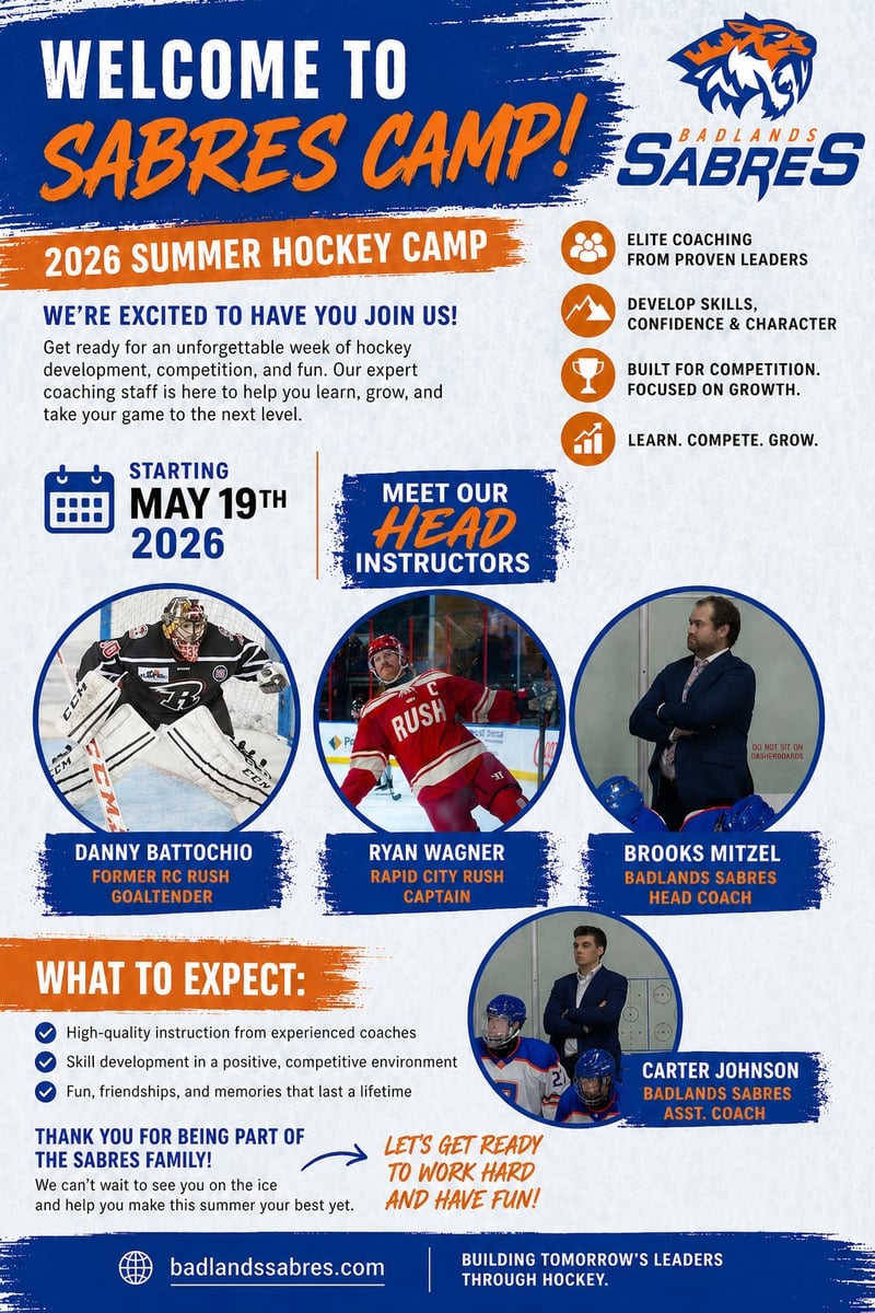 2026 Badlands Sabres Hockey Camps